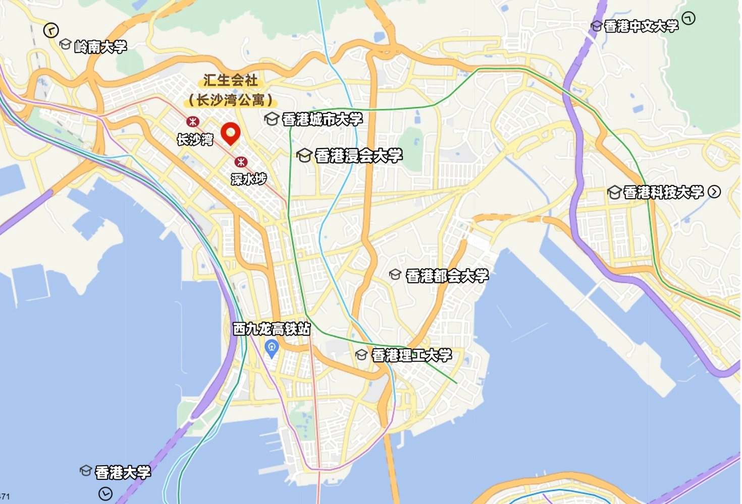 滙生会社（長沙灣） Map